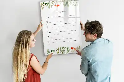 Magnetická tabuľa na kreslenie dnešný zoznam úloh