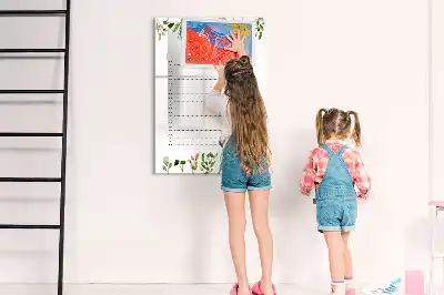 Magnetická tabuľa na kreslenie dnešný zoznam úloh