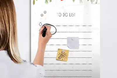 Magnetická tabuľa na kreslenie dnešný zoznam úloh
