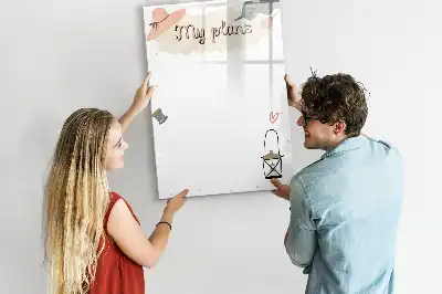 Magnetická tabuľa na kreslenie Moje plány