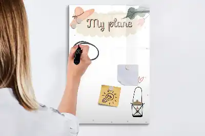 Magnetická tabuľa na kreslenie Moje plány
