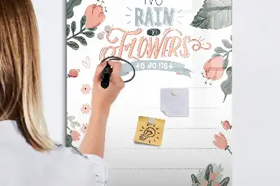Magnetická kresliaca tabuľa dekoratívny zoznam