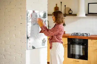Magnetická kresliaca tabuľa dekoratívny zoznam