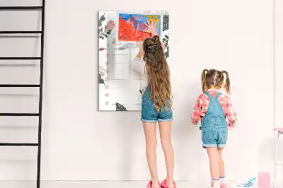Magnetická kresliaca tabuľa dekoratívny zoznam