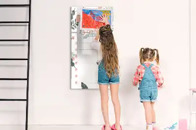 Magnetická kresliaca tabuľa dekoratívny zoznam