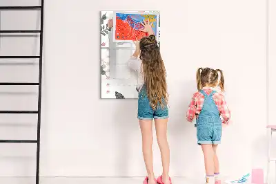 Magnetická kresliaca tabuľa dekoratívny zoznam