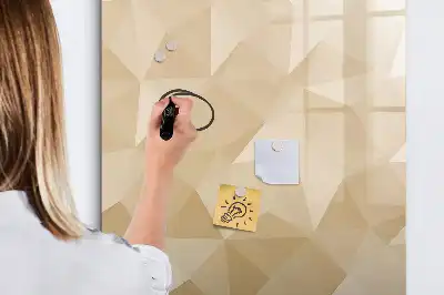 Magnetická kresliaca tabuľa s motívom abstrakcie trojuholníkov