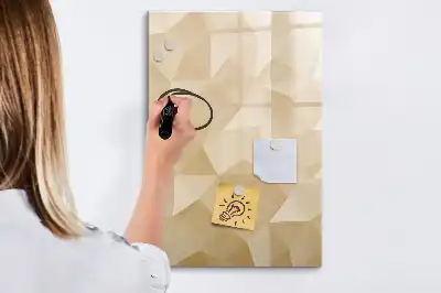 Magnetická kresliaca tabuľa s motívom abstrakcie trojuholníkov