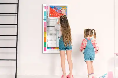Magnetická kresliaca tabuľa týždenný plánovač jedál