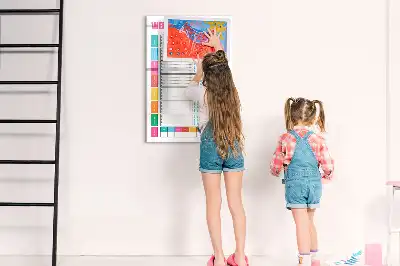 Magnetická kresliaca tabuľa týždenný plánovač jedál