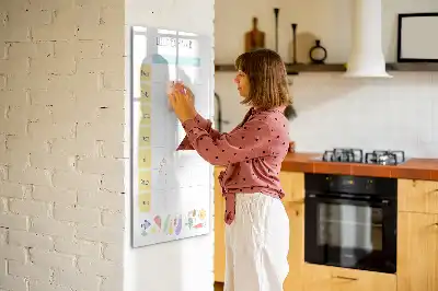 Magnetická kresliaca tabuľa týždenný plánovač jedál