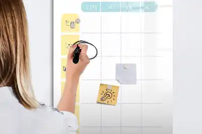 Magnetická kresliaca tabuľa týždenný plánovač jedál