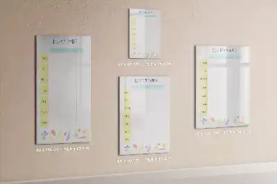 Magnetická kresliaca tabuľa týždenný plánovač jedál