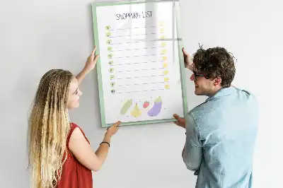 Magnetická tabuľa na kreslenie nákupný zoznam