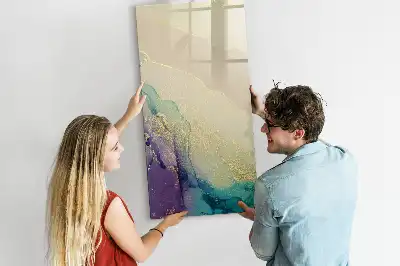 Magnetická kresliaca tabuľa farebný mramor
