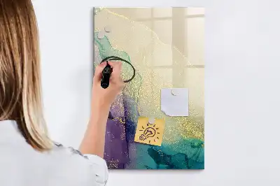 Magnetická kresliaca tabuľa farebný mramor