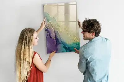 Magnetická kresliaca tabuľa farebný mramor