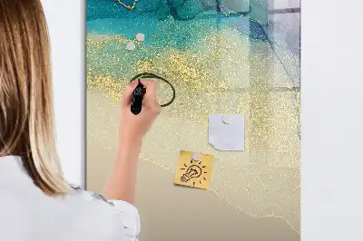 Magnetická tabuľa na kreslenie farebný mramor
