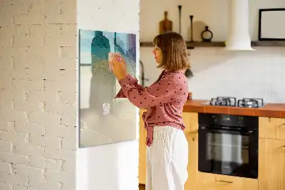 Magnetická tabuľa na kreslenie farebný mramor