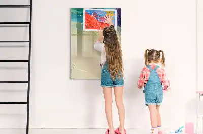Magnetická tabuľa na kreslenie farebný mramor