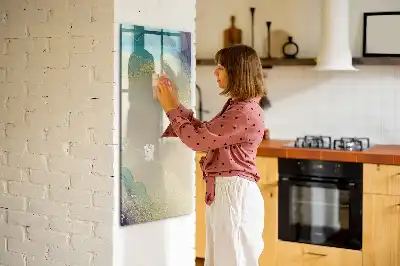 Magnetická tabuľa na kreslenie farebný mramor