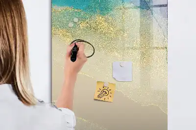 Magnetická tabuľa na kreslenie farebný mramor