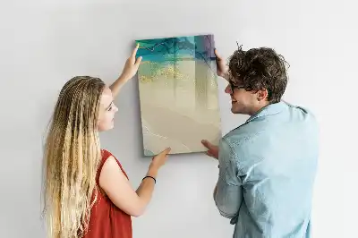 Magnetická tabuľa na kreslenie farebný mramor