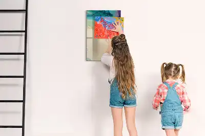 Magnetická tabuľa na kreslenie farebný mramor