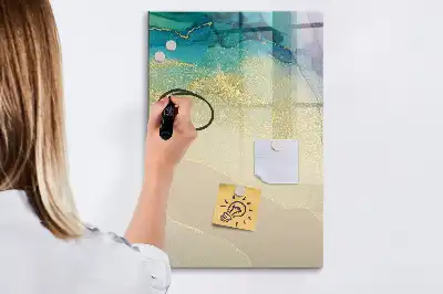 Magnetická tabuľa na kreslenie farebný mramor