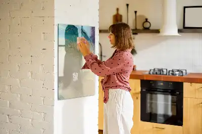 Magnetická tabuľa na kreslenie farebný mramor