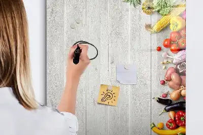Magnetická kresliaca tabuľa so zeleninou z dreva