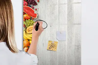Magnetická tabuľa na kreslenie zelenina na dreve