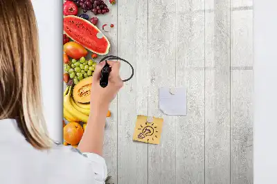 Magnetická tabuľa na kreslenie zelenina na dreve