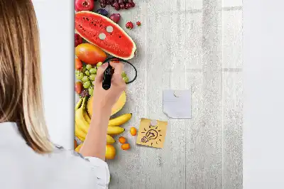 Magnetická tabuľa na kreslenie zelenina na dreve