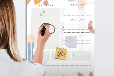 Magnetická tabuľa na kreslenie denný plánovač