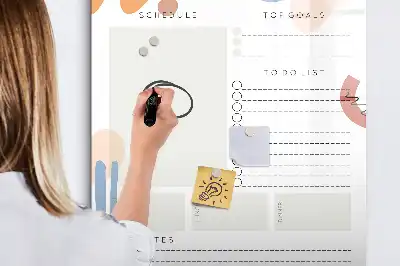 Magnetická tabuľa na kreslenie denný plánovač