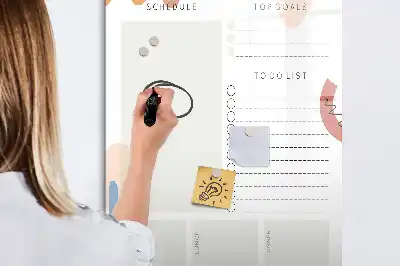 Magnetická tabuľa na kreslenie denný plánovač
