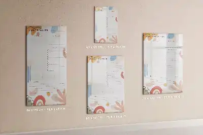 Magnetická tabuľa na kreslenie denný plánovač