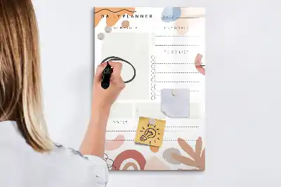 Magnetická tabuľa na kreslenie denný plánovač