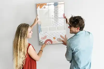 Magnetická tabuľa na kreslenie denný plánovač