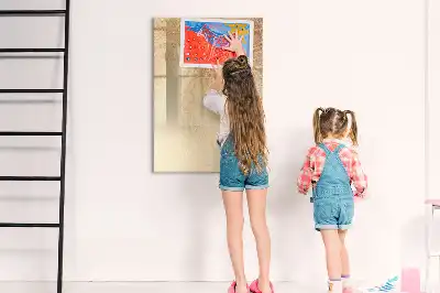 Magnetická tabuľa na kreslenie motív tieňa palmových listov