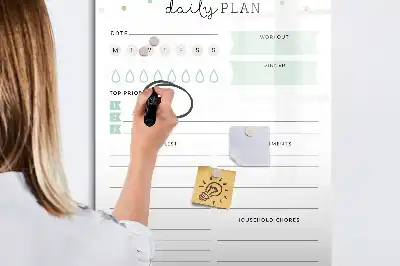 Magnetická kresliaca tabuľa plán dňa