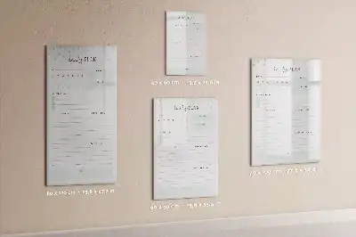 Magnetická kresliaca tabuľa plán dňa
