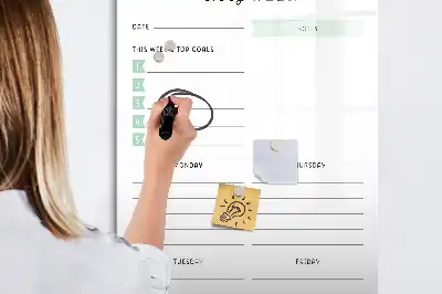 Magnetická plánovacia tabuľa plán týždňa