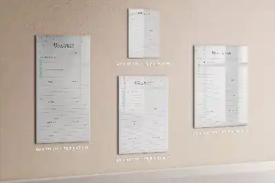 Magnetická plánovacia tabuľa plán týždňa