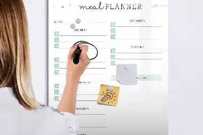 Magnetická kresliaca tabuľa plánovač jedál