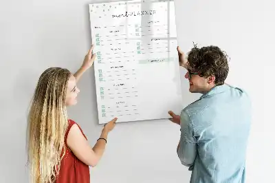 Magnetická kresliaca tabuľa plánovač jedál