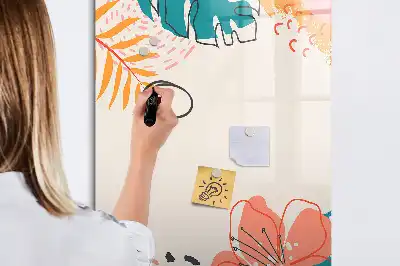 Magnetická kresliaca tabuľa letný kvet