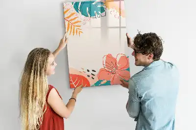 Magnetická kresliaca tabuľa letný kvet