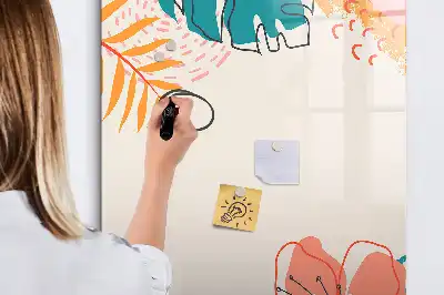 Magnetická kresliaca tabuľa letný kvet